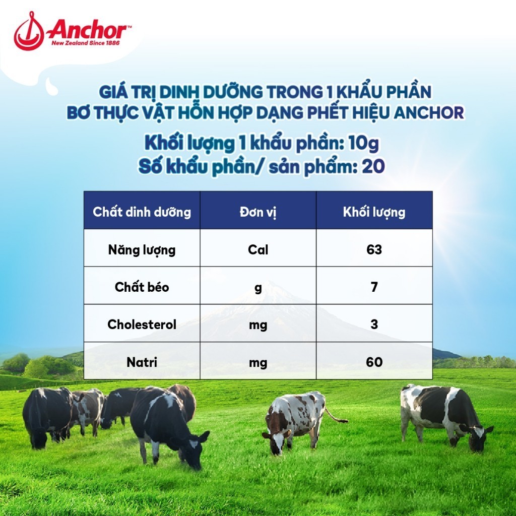 SHIP HCM- BƠ THỰC VẬT ANCHOR DẠNG PHẾT SPREADABLE  200GR 94002
