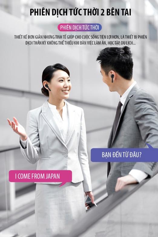 Smart Store - Tai Nghe Bluetooth Phiên Dịch (Trắng)