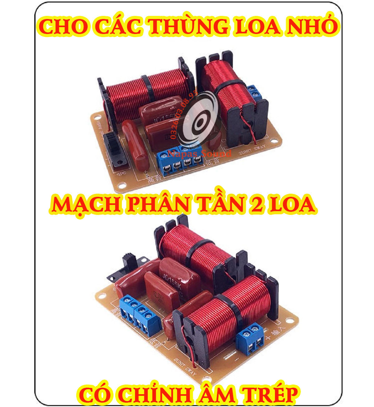 Mạch phân tần loa bass 20 25 1 bass 1 trép hoặc 2 trép 237a - phân tần loa 2 đường tiếng nhỏ - có chỉnh âm