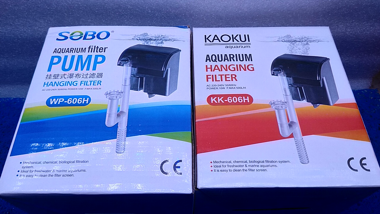 Bộ lọc nước treo vách bể cá. [Kaokui-Sobo]