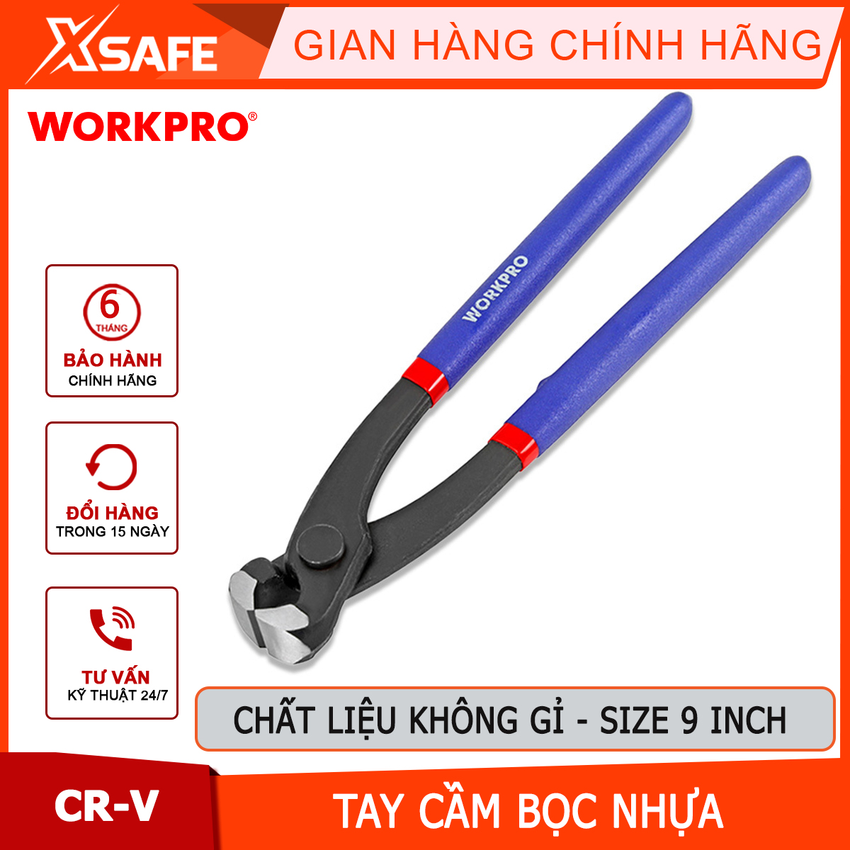 Workpro 9 inch 225mm detangling-wp231049