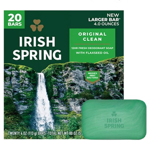 combo 10 Cục Xà Bông Cục Irish Spring Feel Clean And Fresh 113g x 10 cục