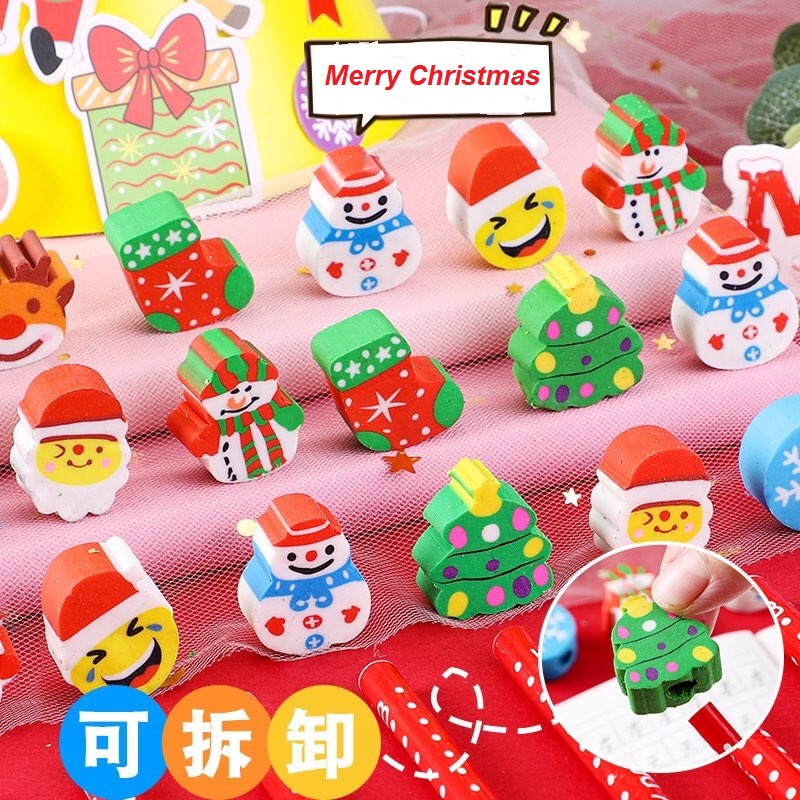 10 Chiếc Bút Chì Đầu Tẩy Noel
