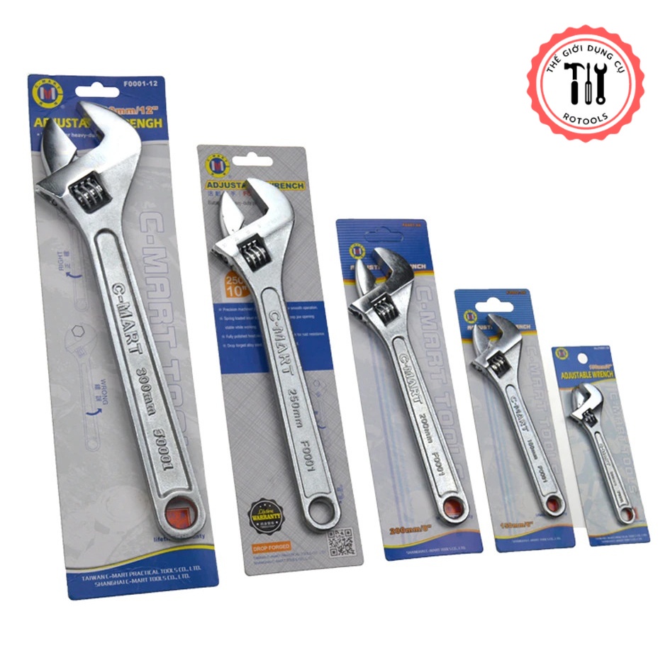 Mỏ lết c-mart f0001 các cỡ 4", 6", 8", 10", 12"