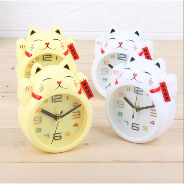 Đồng Hồ Báo Thức Mèo Thần Tài
