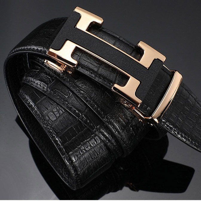 Dòng cao cấp 2021 - Thắt lưng / dây nịt nam khóa tự động vân cá sấu