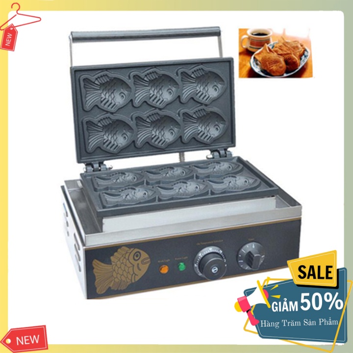 Máy làm bánh cá công nghiệp 6 con