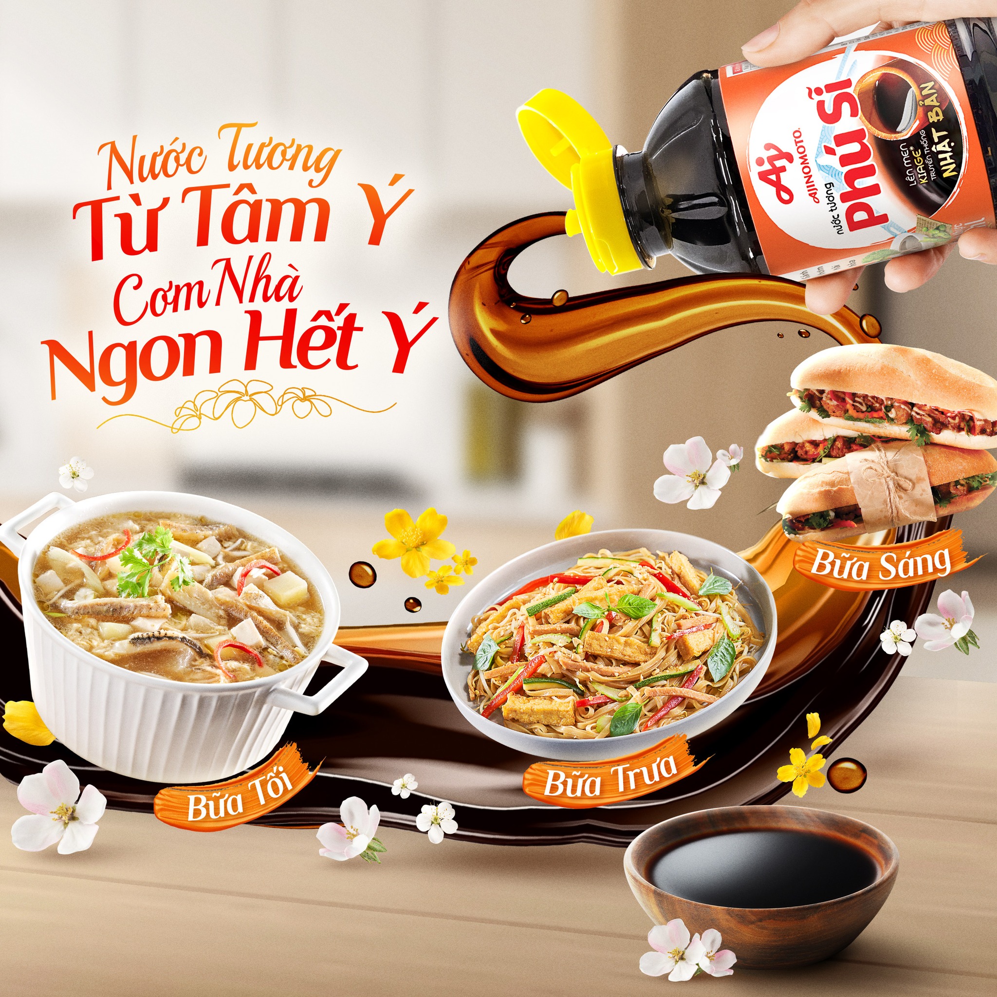 Combo 3 Chai Nước Tương "Phú Sĩ" 500ml/Chai
