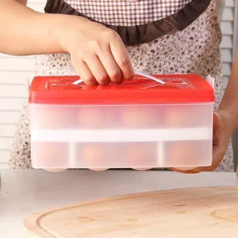 HỘP ĐỰNG TRỨNG 2 TẦNG TIỆN DỤNG