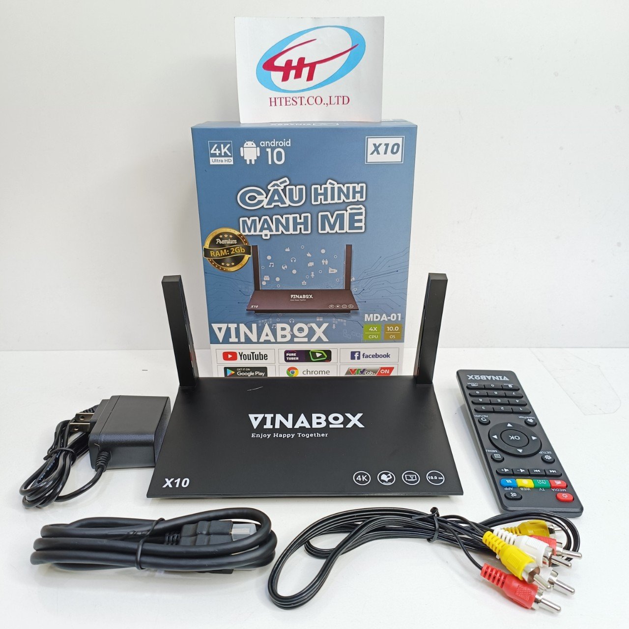 ANDROID TV VINABOX X10, RAM 2G 4GB ROM 16GB-3GB, ANDROID 10.0