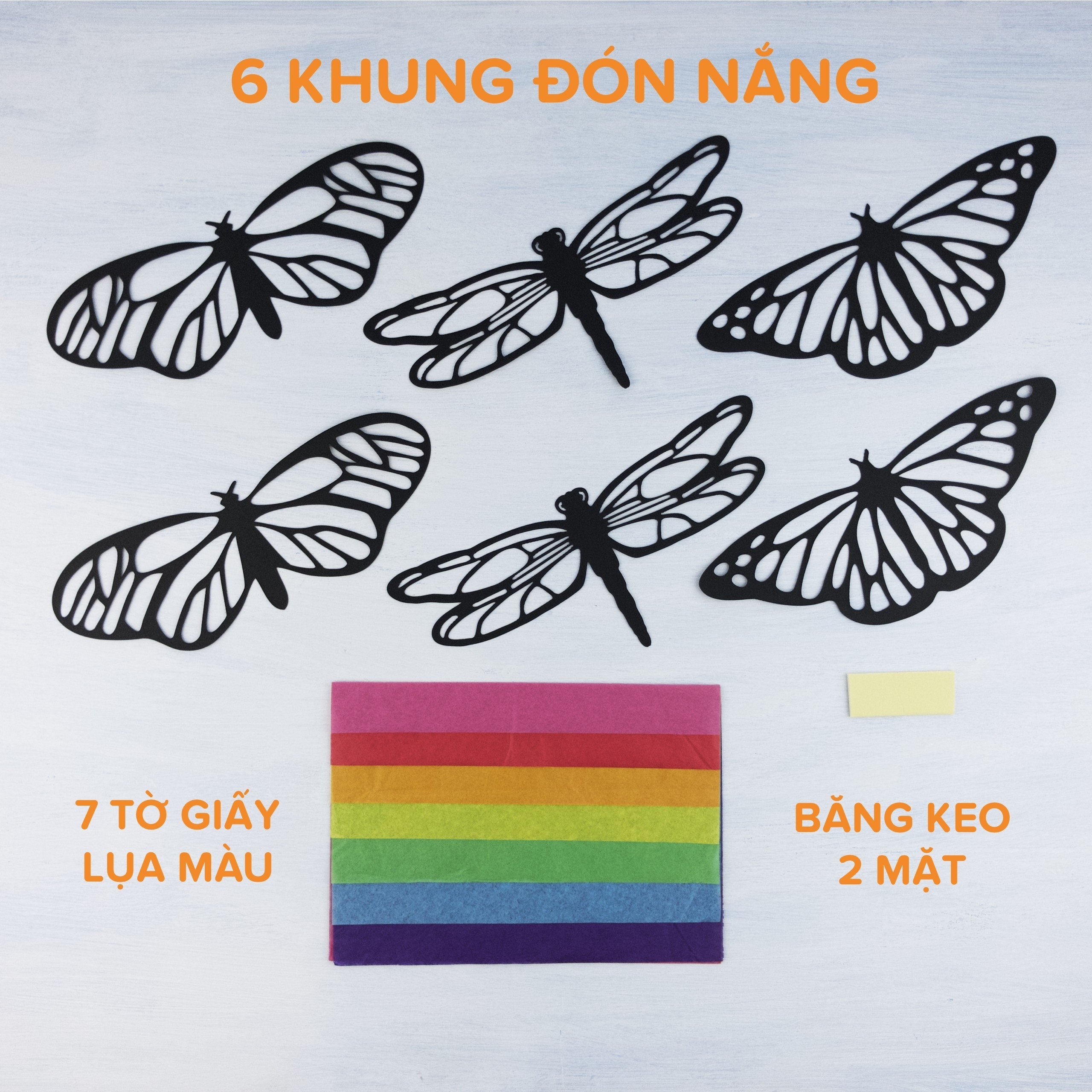 Bộ Thủ Công 6 Bươm Bướm Đón Nắng Tedu