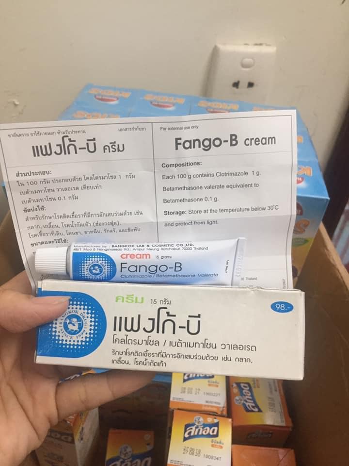 Kem thoa lang ben Fango-B 15gr thái lan