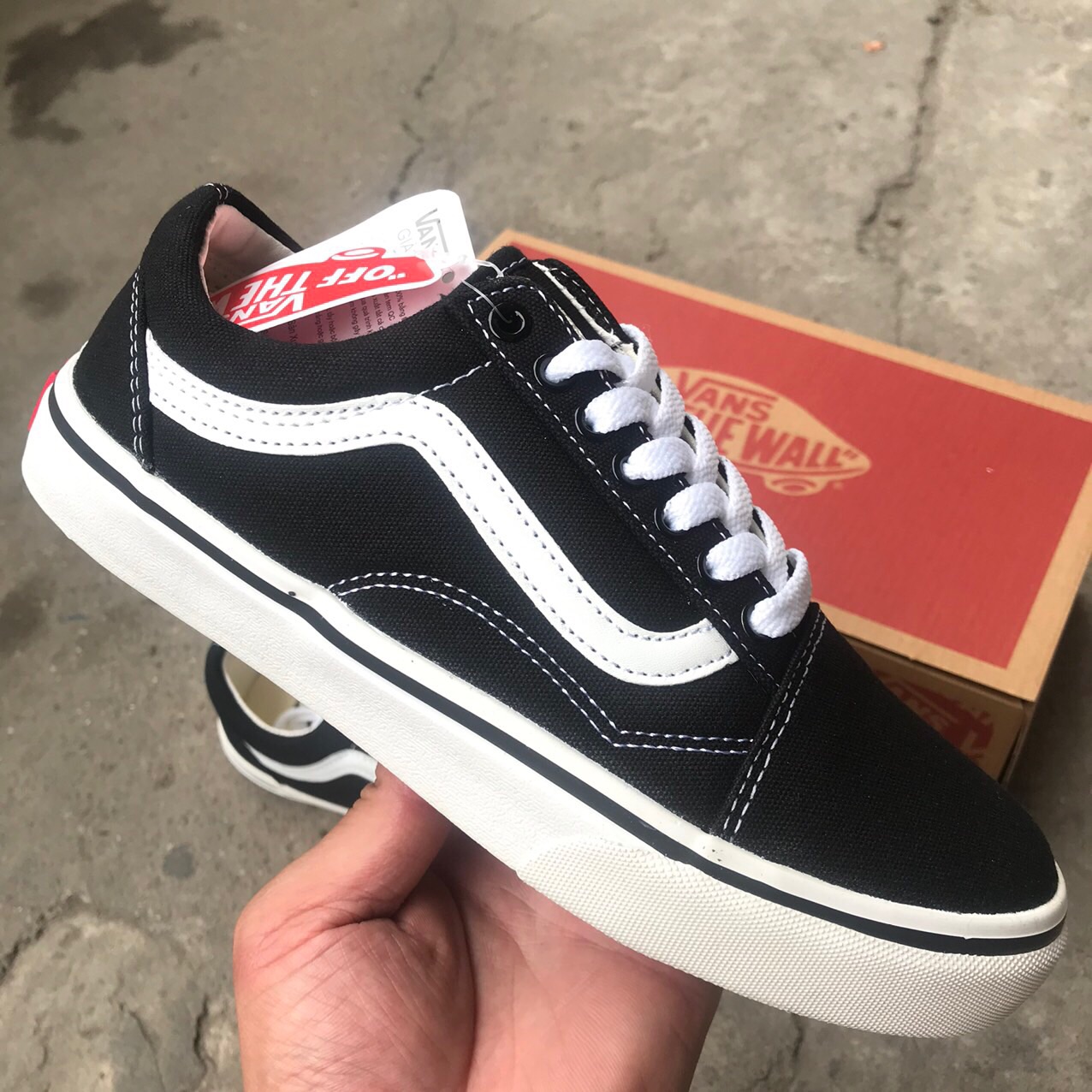 GIÀY VANS OLD ĐEN (Full box, tag)