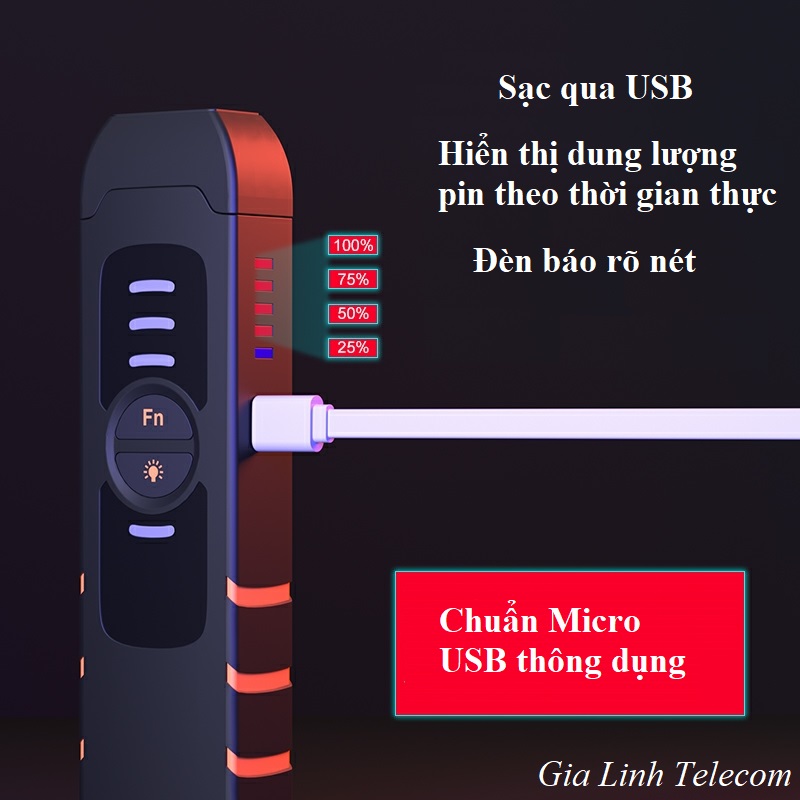 Bút Soi Cáp Quang B3S Pin Sạc 15KM
