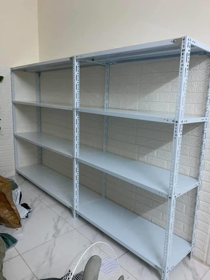 Kệ Sắt V Lỗ R40xD100xC150X4 tấm
