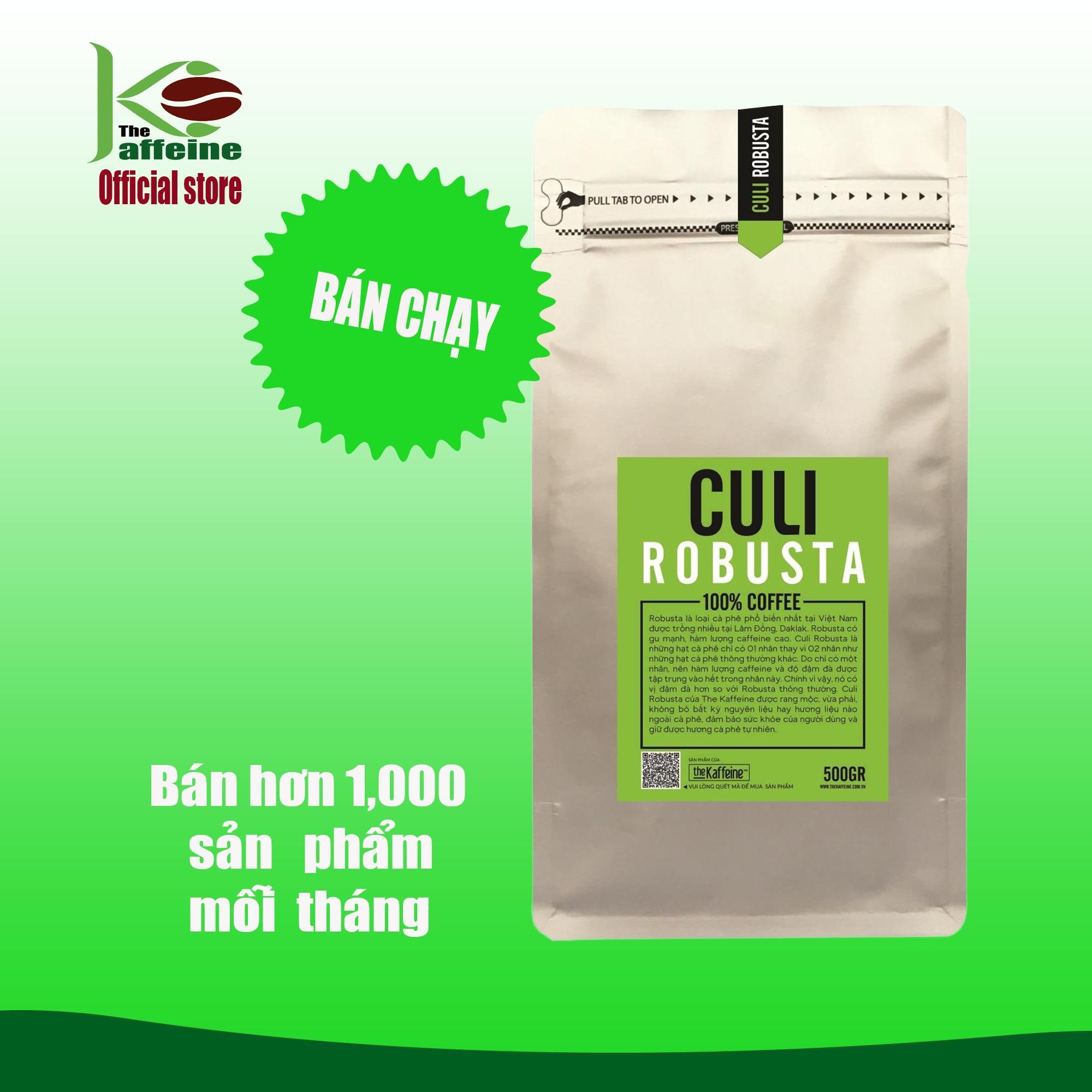 Cà phê Robusta Rang Xay Nguyên Chất 500g - The Kaffeine Coffee