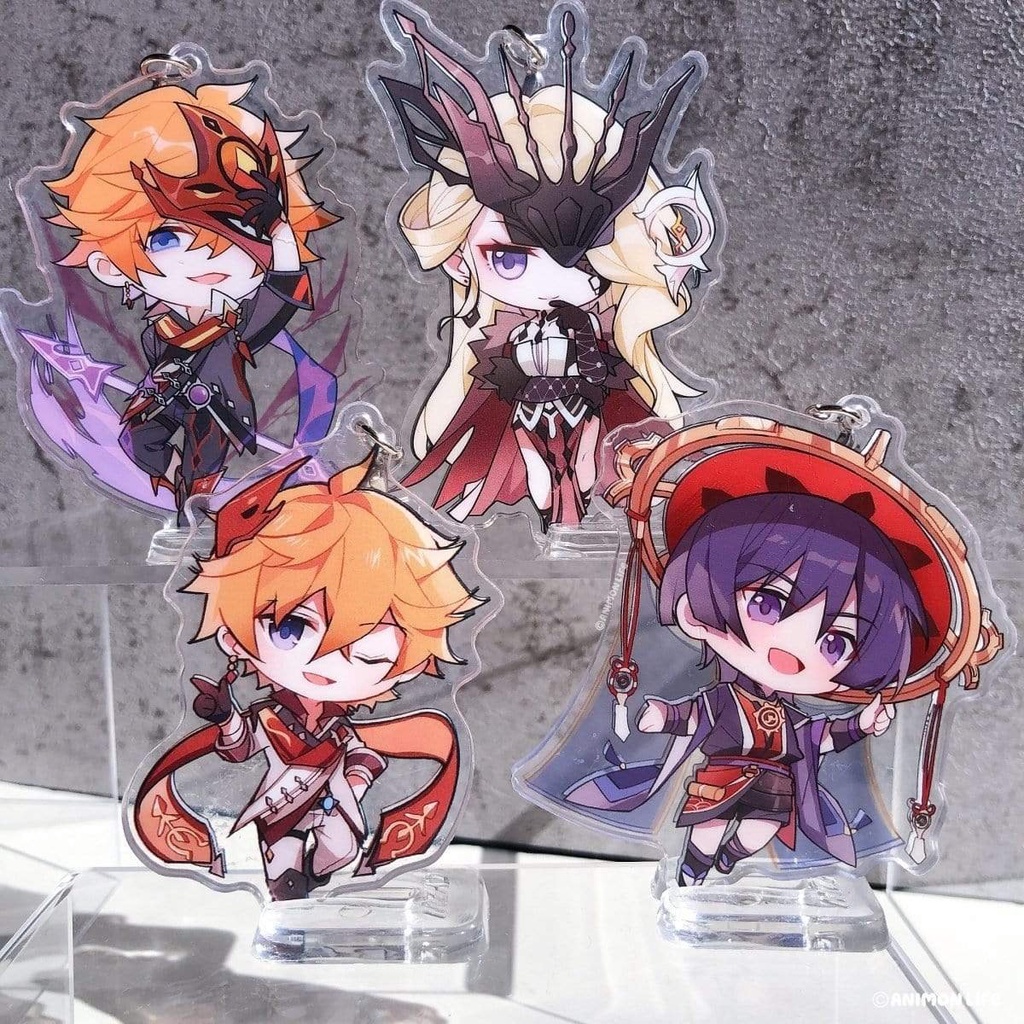 Móc khóa game GENSHIN IMPACT mẫu 2 chibi anime