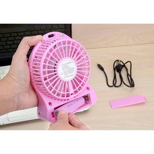 QUẠT SẠC PIN CẦM TAY 3 TỐC ĐỘ