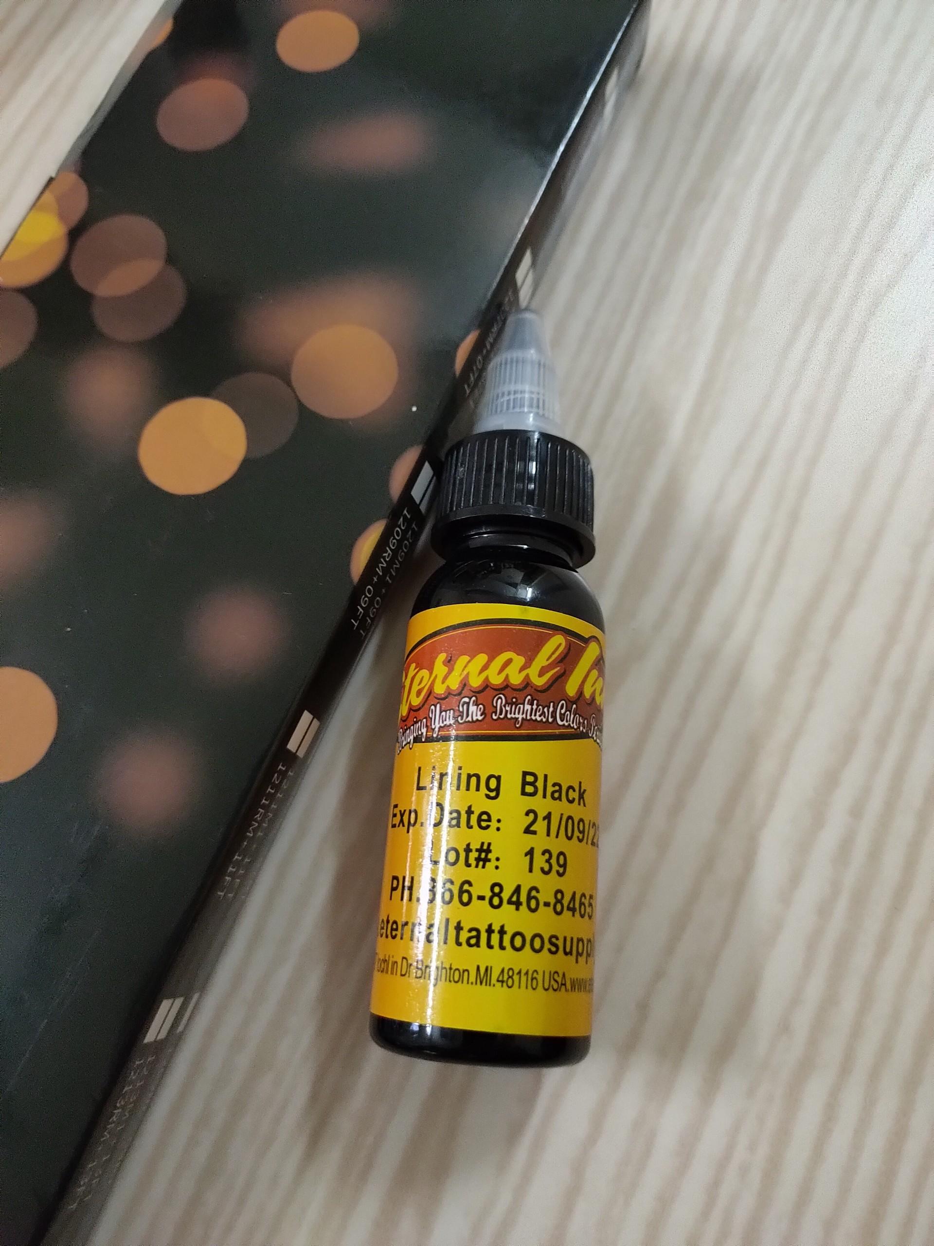 Mực tập xăm Eternal màu Đen Lining Black 30ml