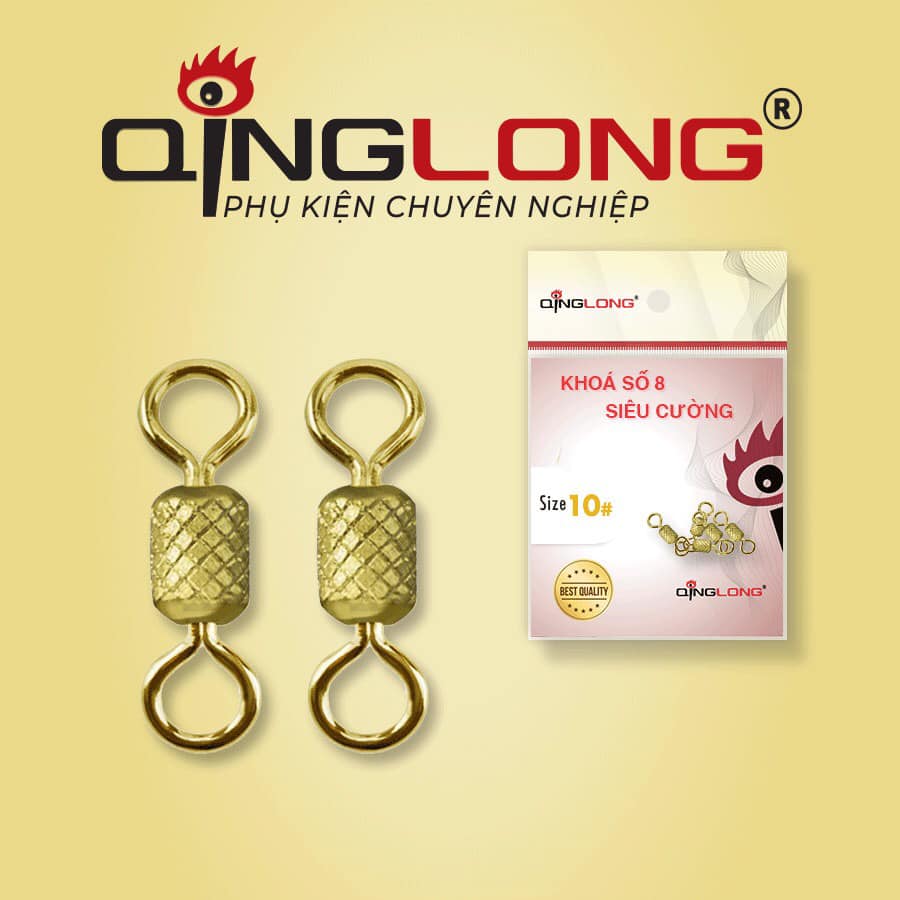 Khóa số 8 Siêu Cường QingLong phụ kiện câu cá