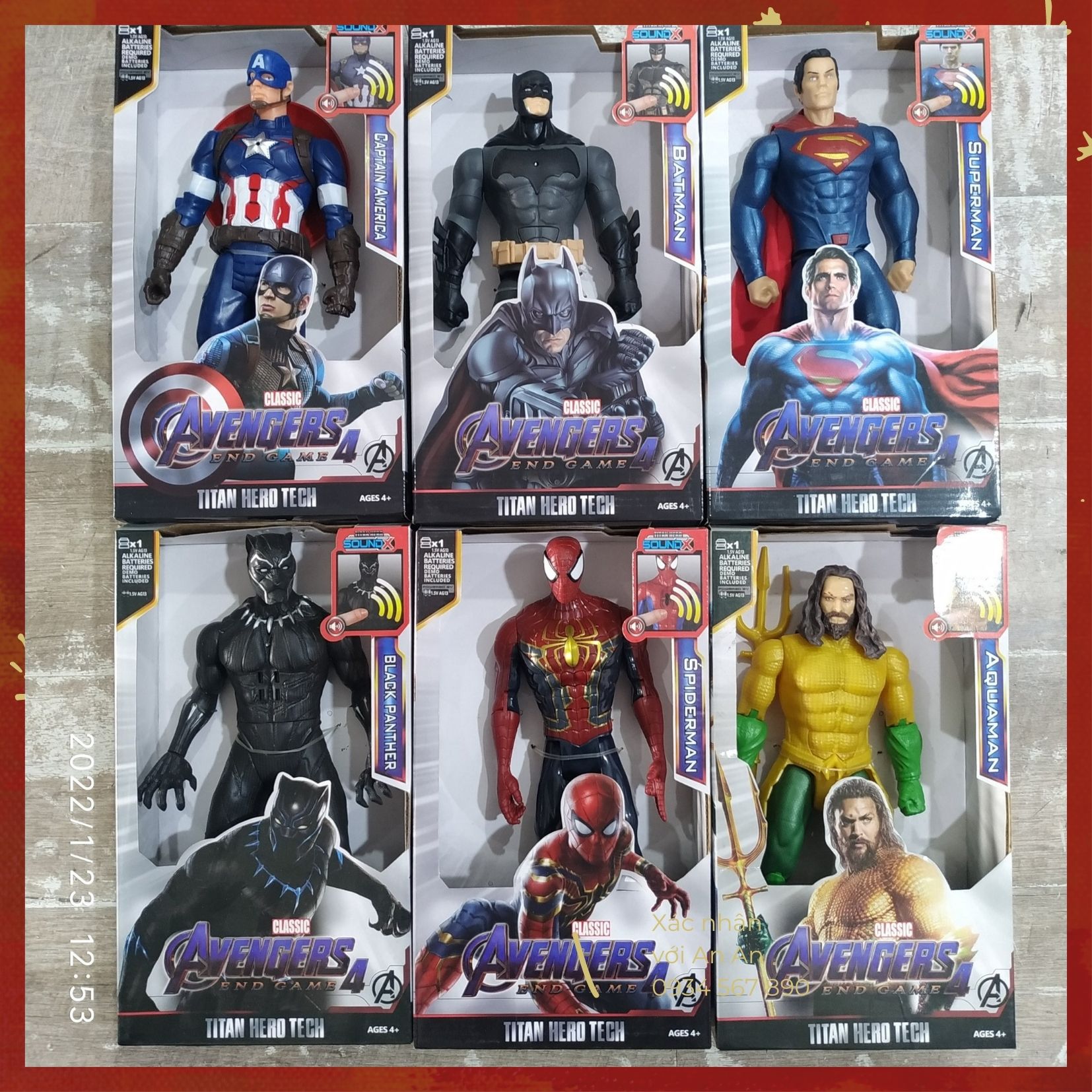( Chất siêu đẹp) Mô Hình Siêu Nhân Avenger End Game Có Nhạc Phát Sáng