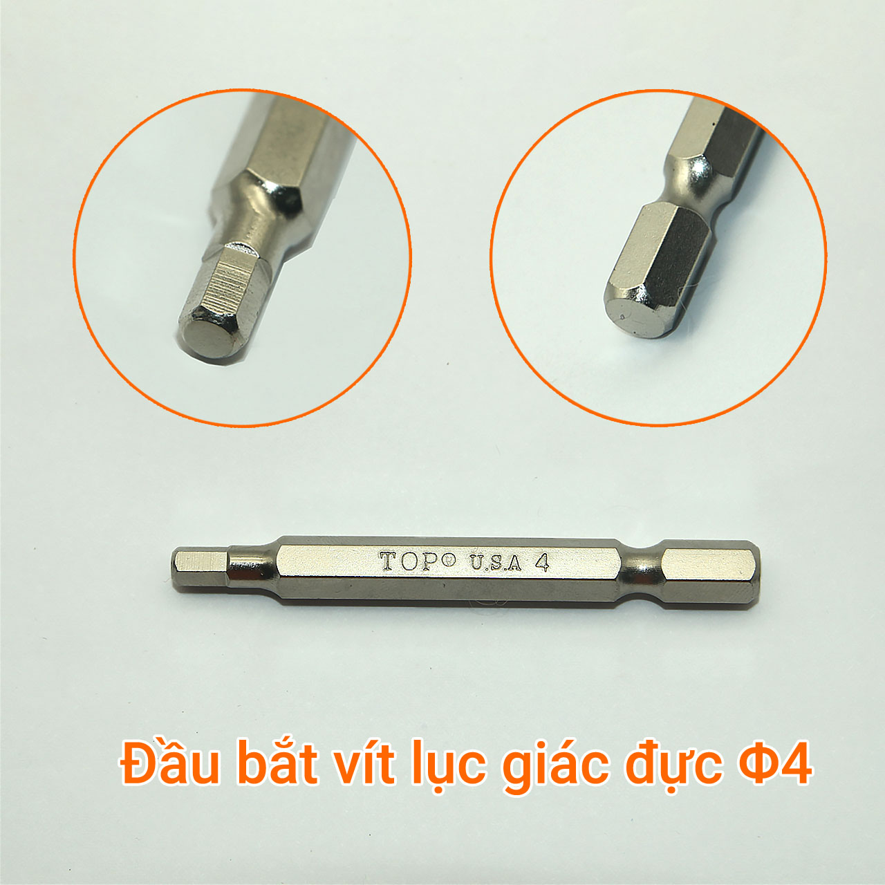 Đầu bắt vít lục giác đực TOP dài 65mm