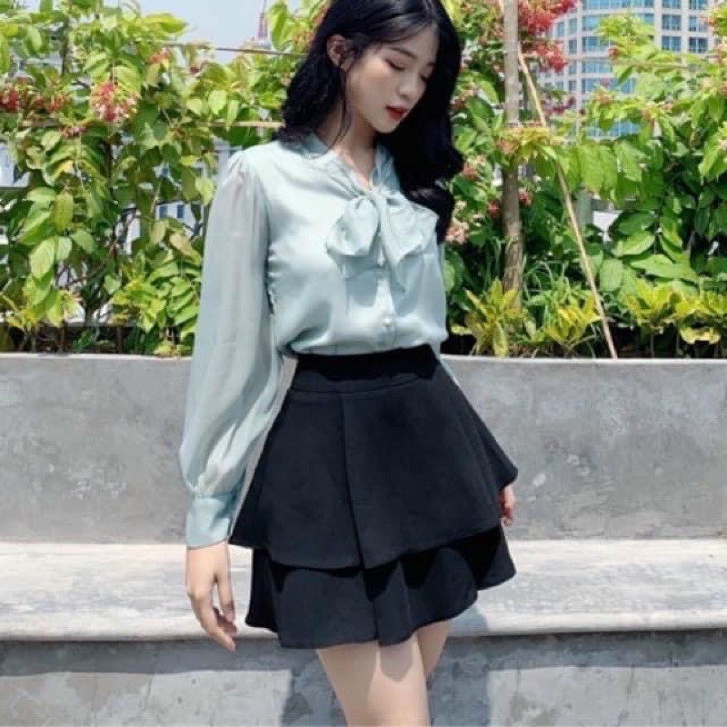 Chân váy 2 tầng có quần trong Big size