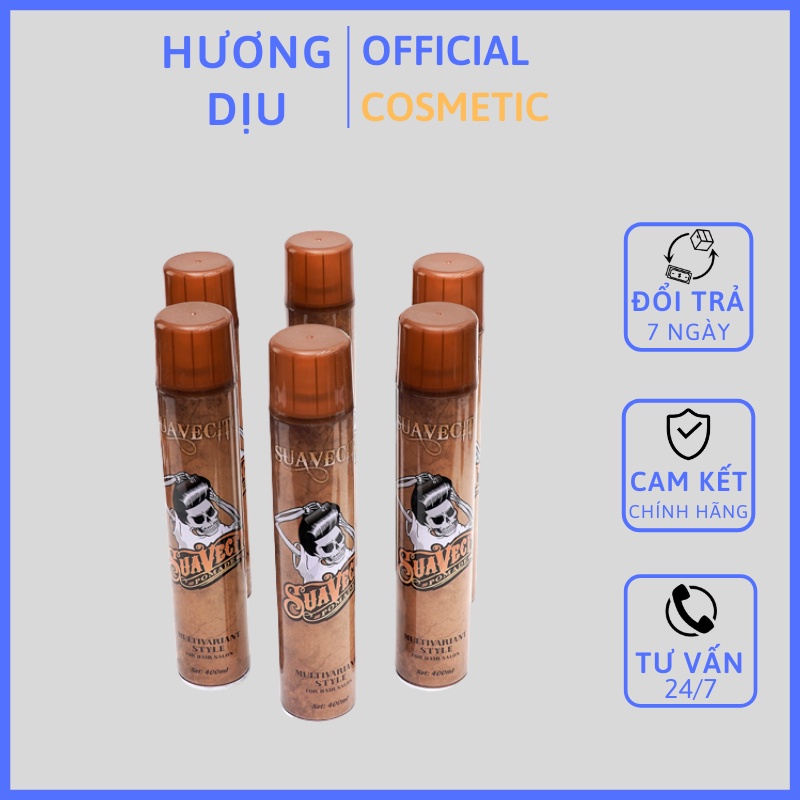 KEO Gôm xịt giữ nếp tóc cứng SUAVECITO