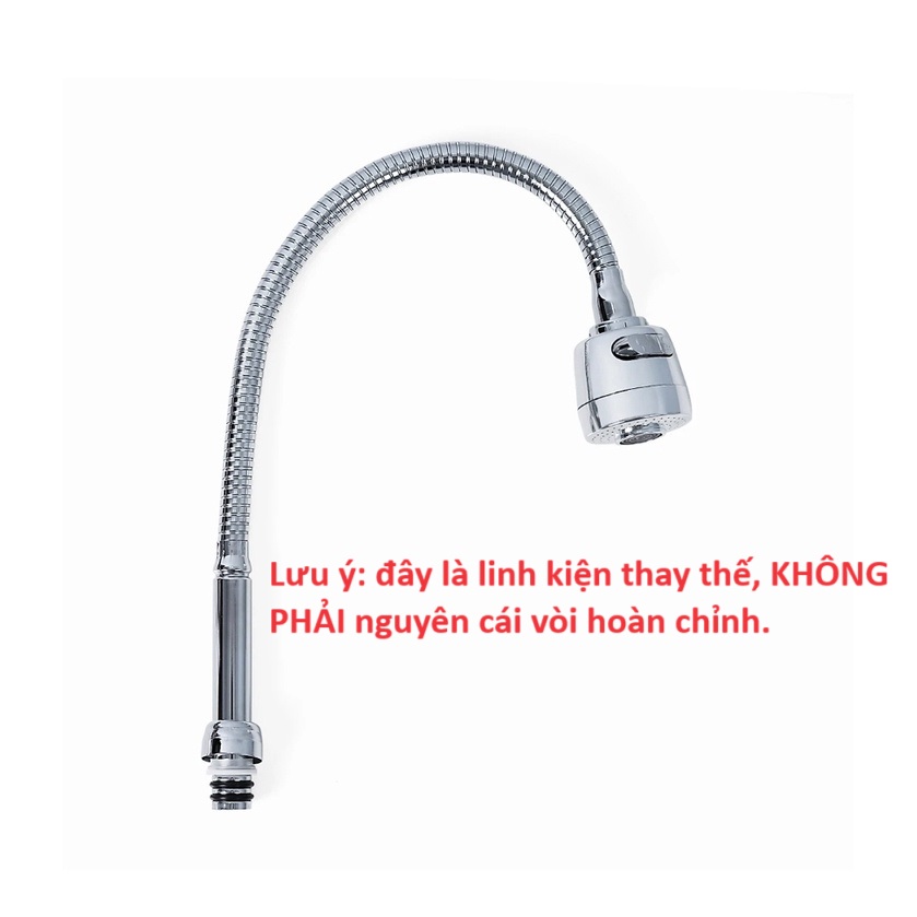 [Q.Tân Bình] Cần mềm thay thế cho vòi rửa bát có đầu công tắc chỉnh chế độ nước