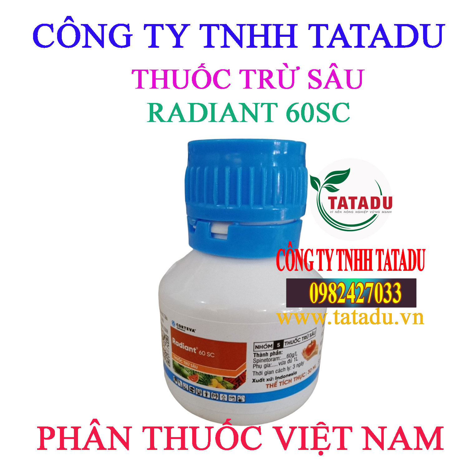 CHAI 30ML - RADIANT 60SC TRỪ SÂU SINH HỌC