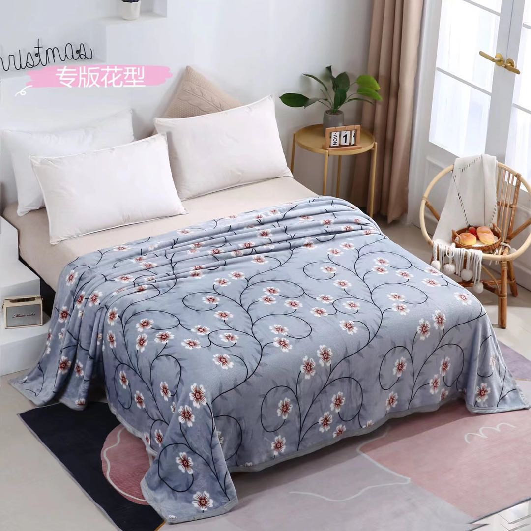 Chăn/mền lông tuyết nhung hàn quốc 3d siêu đẹp, mềm mịn kích thước 2m x 2m3 .