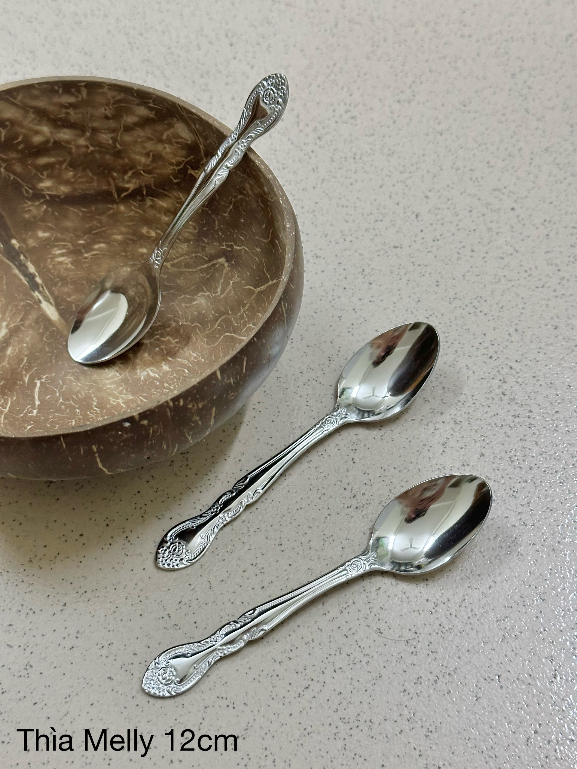 Set Thìa, Dĩa ăn inox Melly Echo Metal