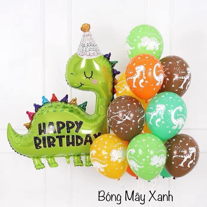 Bóng hình khủng long sinh nhật đáng yêu