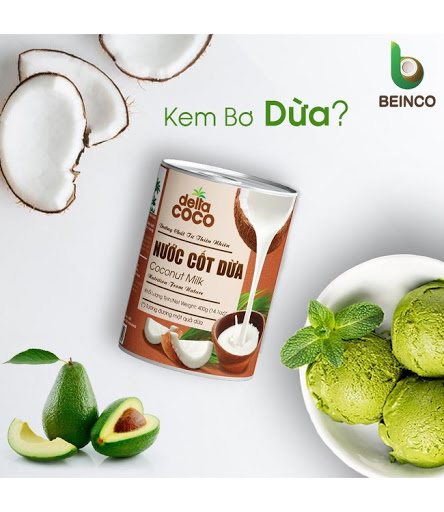 Nước Cốt Dừa Nguyên Chất Delta Coco - 100% Dừa Tươi