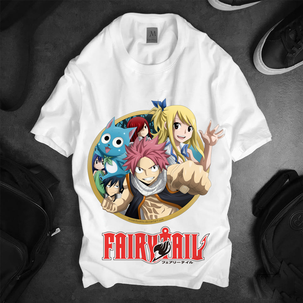 Áo thun hoạt hình Hội Pháp Sư Fairy Tail cực chất MS04