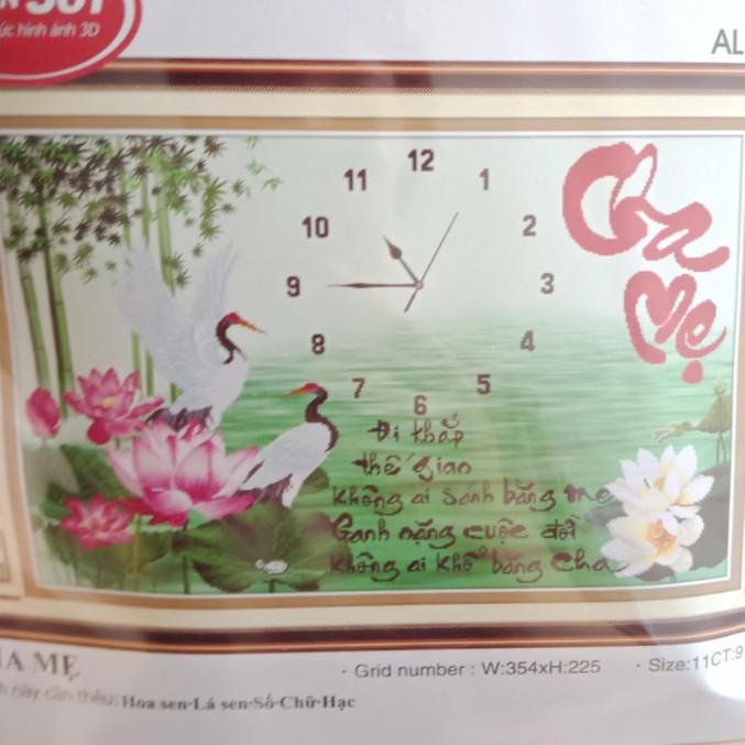 [HCM]Tranh thêu ĐH - Cha Mẹ ms 56709