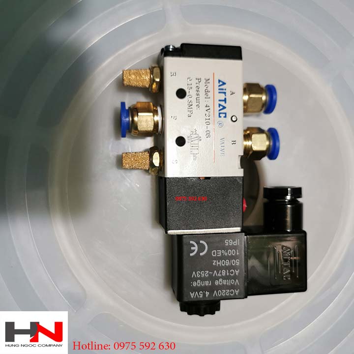 Van điện từ khí nén 4v210-08 điện 220v