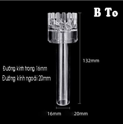 Đầu lọc váng xoay arcrylic cho bể cá nhỏ