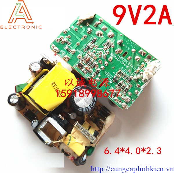 Nguồn rời 9V 2A không vỏ