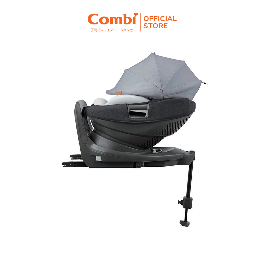 Ghế ngồi ô tô Combi THE S xoay 360 tiêu chuẩn mới bảo vệ bé toàn diện.
