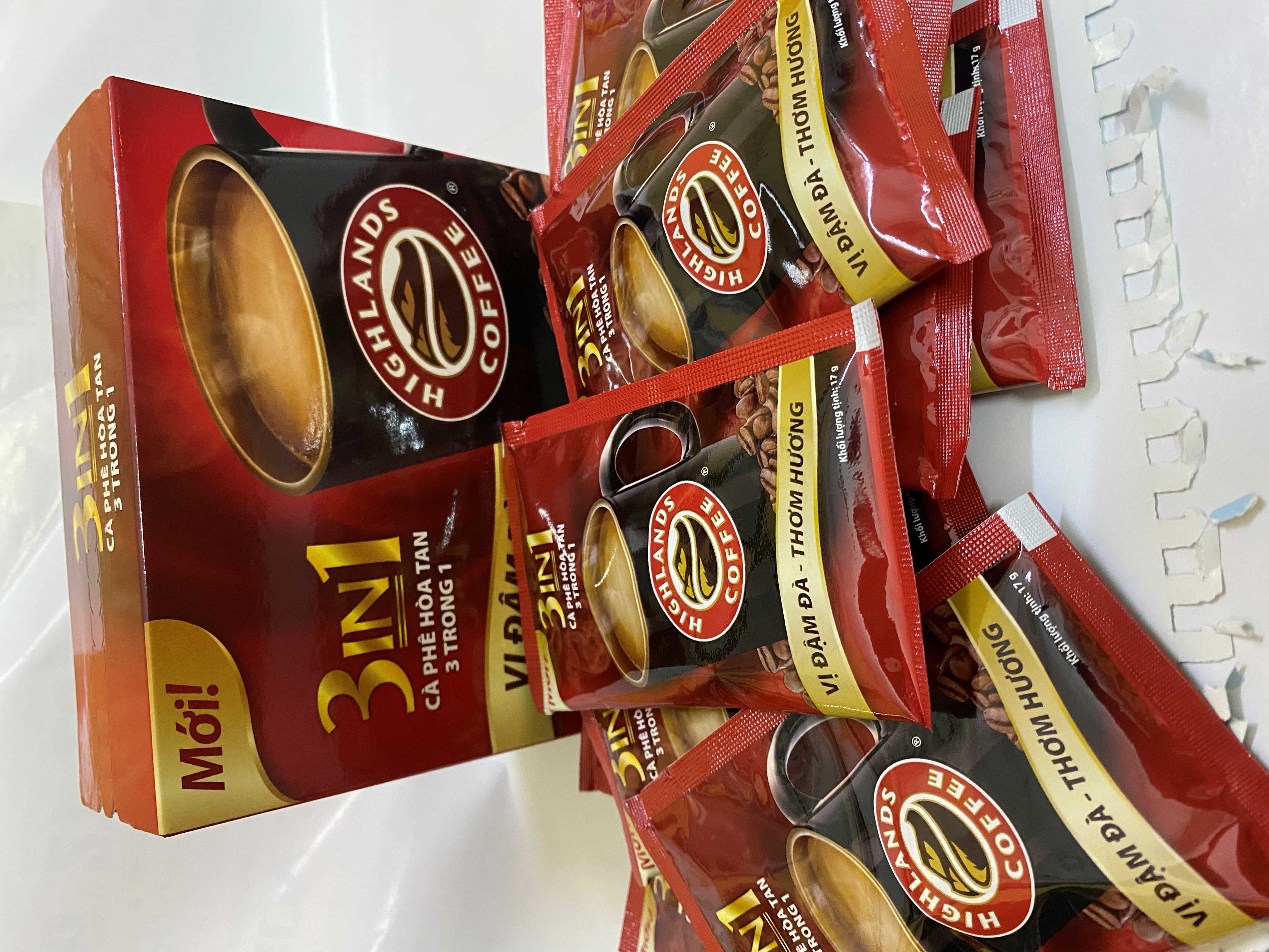 HIGHLANDS CÀ PHÊ HÒA TAN 3 TRONG 1 170g (10 gói x 17g)