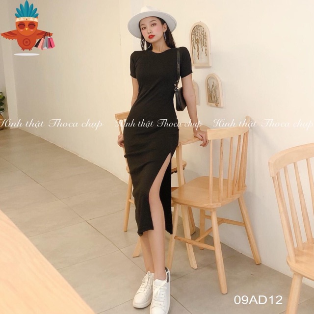 Đầm Ôm Body Xẻ Tà Tôn Dáng D15