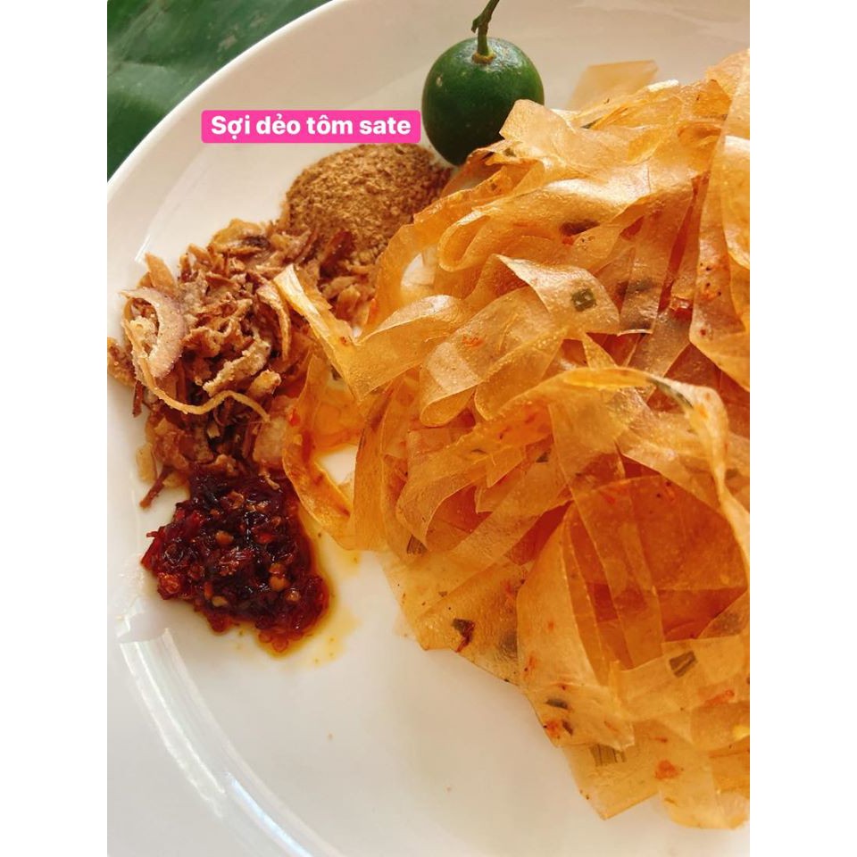 1 BỊCH BÁNH TRÁNG SỢI DẺO TÔM SATE SIÊU NGON( BỊCH 2 CÁI DẺO TÔM )