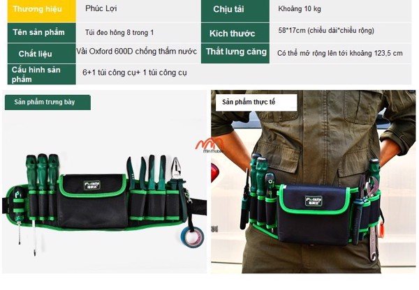 Túi đựng đồ nghề đa năng đeo hông hiệu Fulida