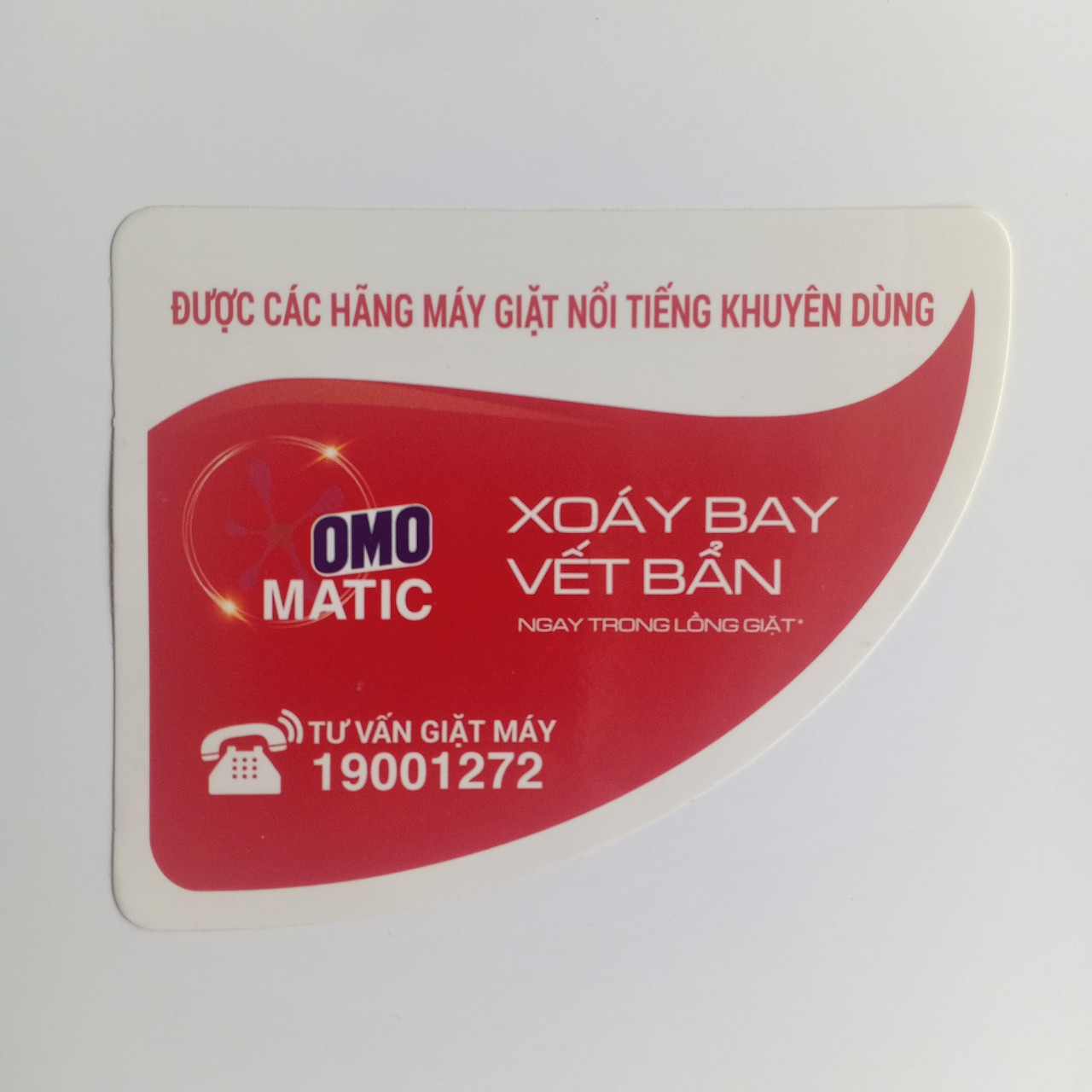 Combo 10 tem decan dán máy giặt OMO