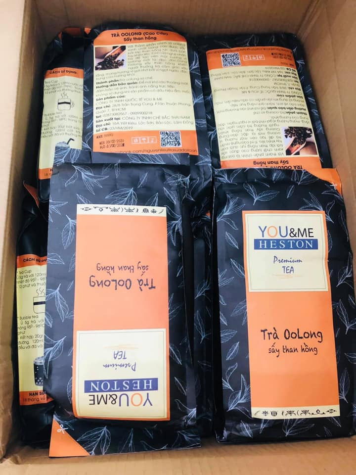 Trà ô long sấy than hồng Heston (trà oolong sấy)