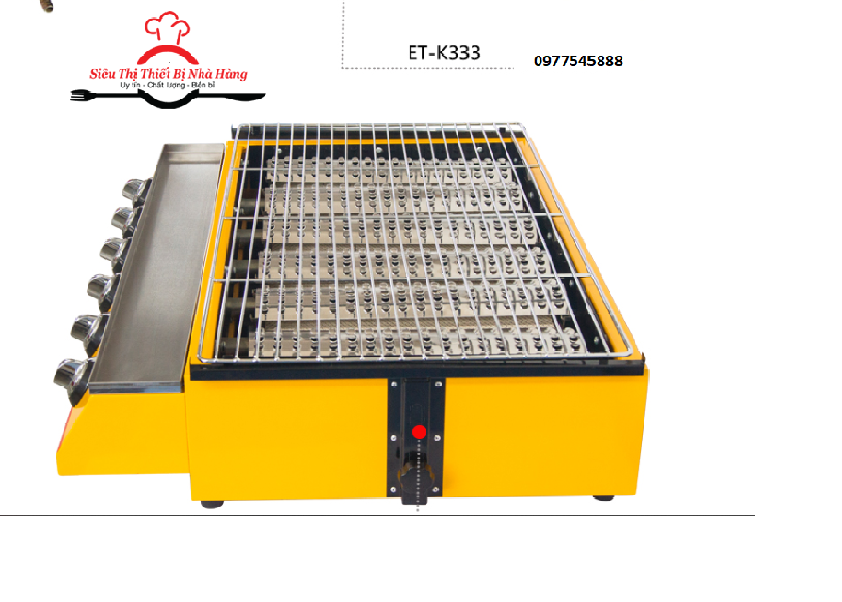 [Trả góp 0%]Bếp nướng hàu  BBQ 6 họng dài K333