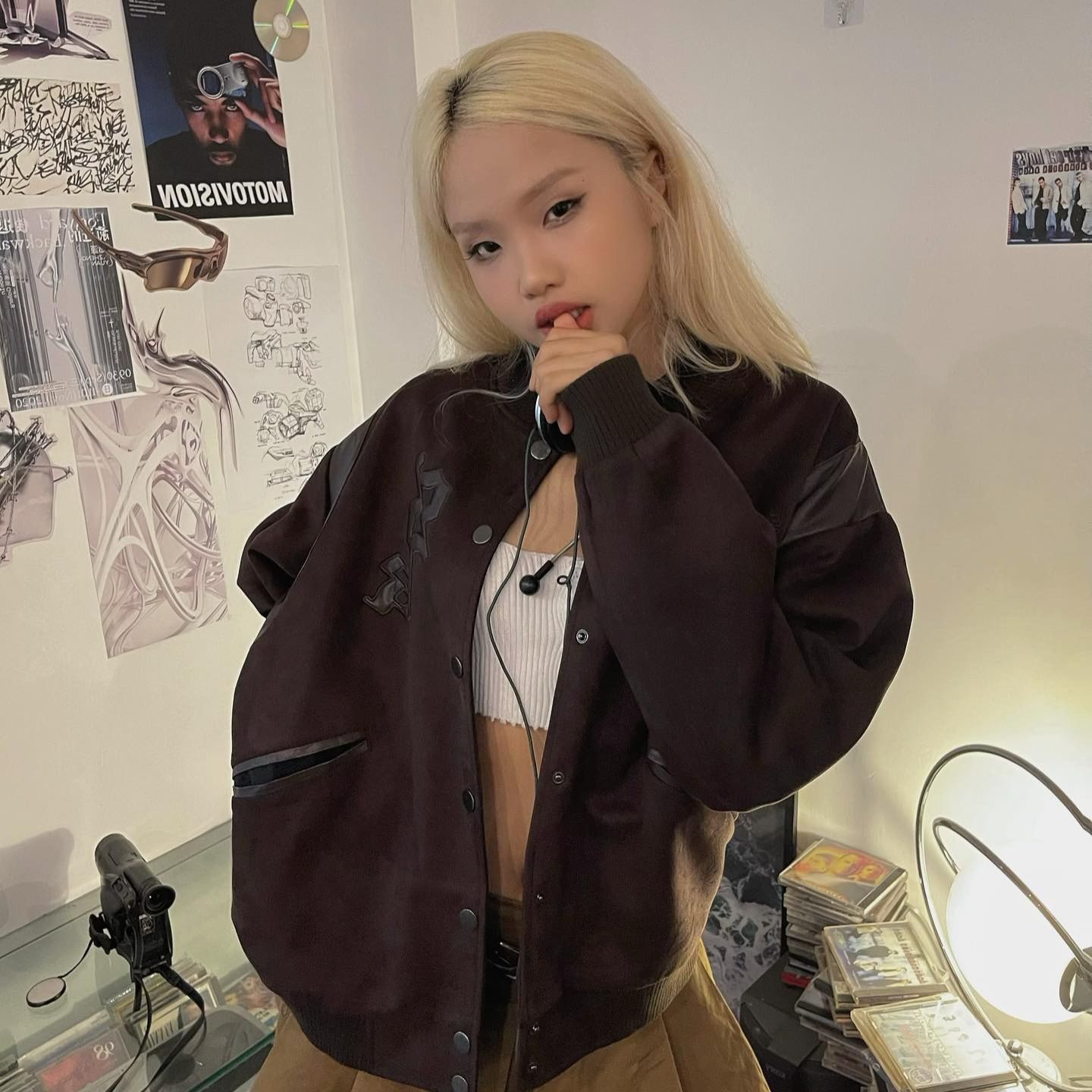 Áo Khoác ISME SK Varsity Jacket - Black/Grey/Mossgreen