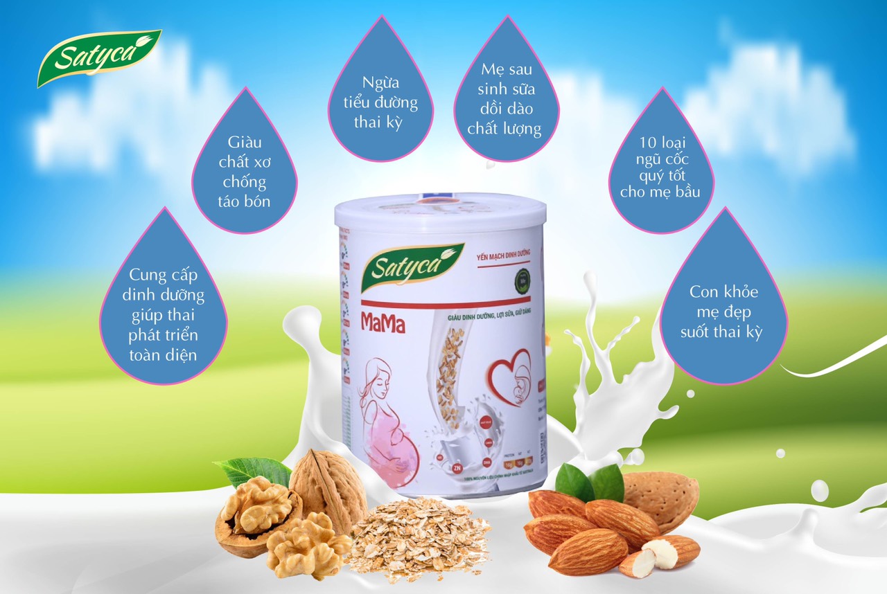 Sữa yến mạch dinh dưỡng Satyca MaMa