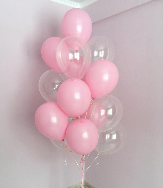 100 vỏ bóng màu hồng phấn, hồng rose, trắng